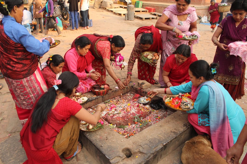 Puja in Bhaktapur