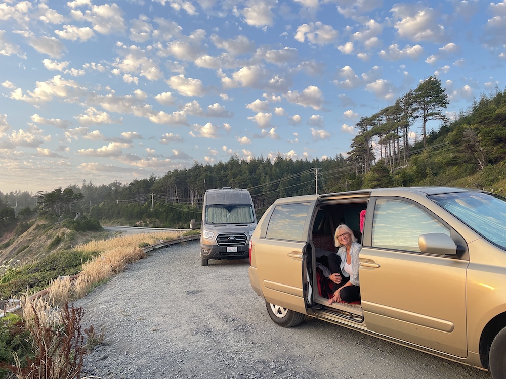 Solo travel adventure in Oregon with a campervan.
